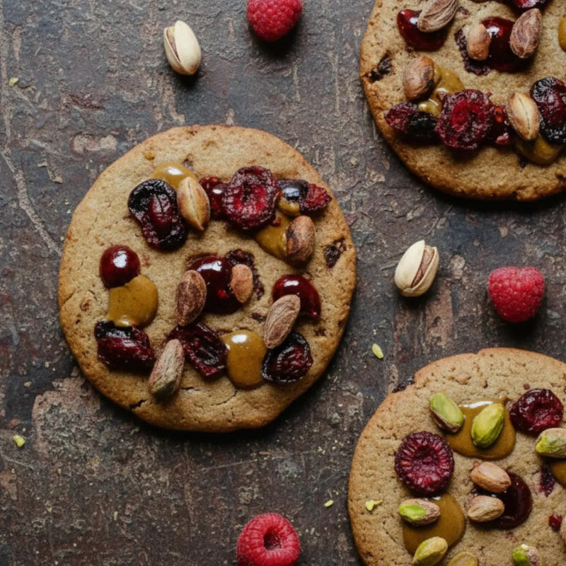 Cookie signature Pistache x framboises